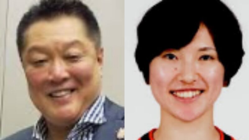 真鍋政義監督と真鍋くるみ選手